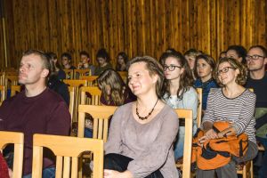 1231st Liszt Evening , The "Franz Liszt" Music School in Glogów, - 23rd Nov 2016. <br> Audience of the concert, in the foreground Agnieszka Berest, Head Teacher of the Music School in Głogow.<br> Photo by Barbara Popiel.